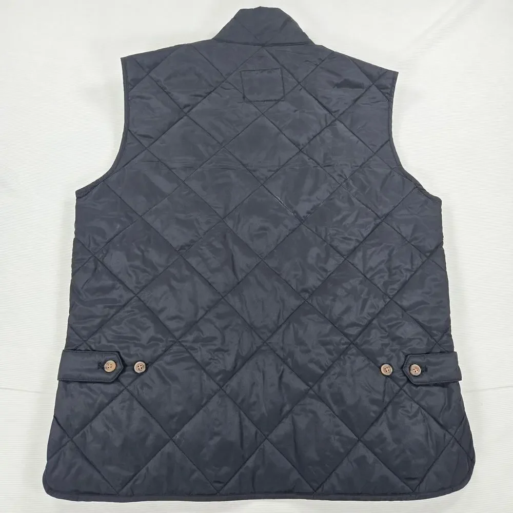 NWT J.Crew Black Quilted Walker Lightweight Casual Dressy Vest Men's Size Medium